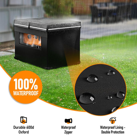 UEAKPIC generator cover top vent open for airflow while running
