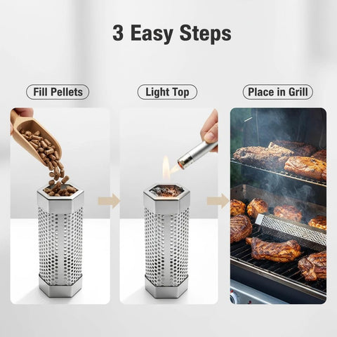 Ueiticsk universal-fit-smoke-tube works with gas, electric, and charcoal grills.
