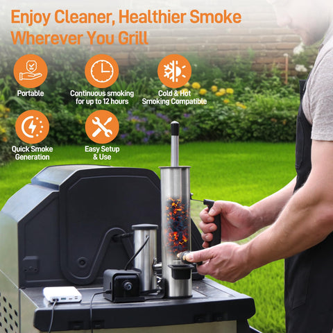 Ueiticsk USB-C power options with flexible setup for backyard cooks
