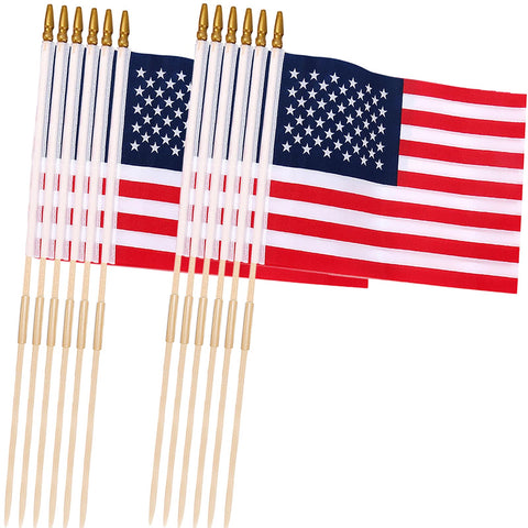 Uelfbaby American flag 12x18 inch for outdoor display and patriotic decor
