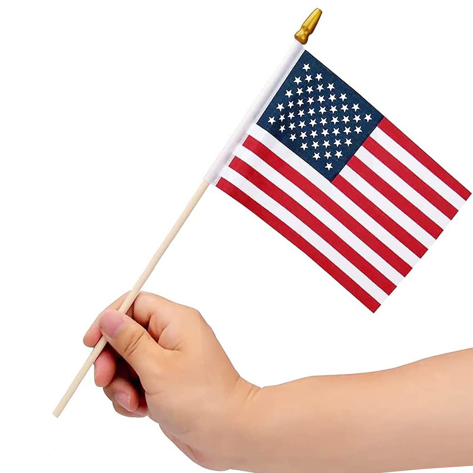 Uelfbaby flags with kid-safe spear tops for safe handling
