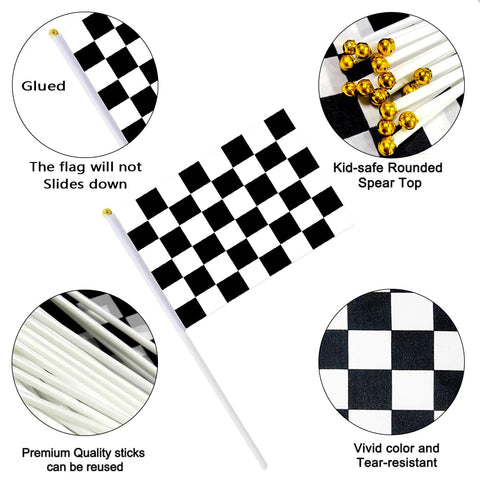 Uelfbaby handheld flag on a plastic stick for easy waving