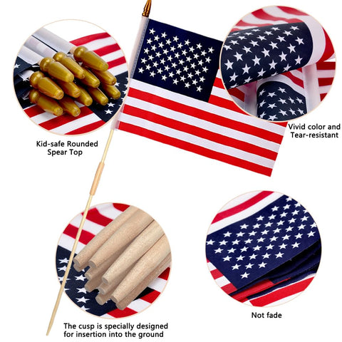 Uelfbaby Independence Day decor flag for parades and celebrations