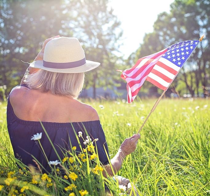 Uelfbaby memorial day flag set for respectful remembrance in any setting
