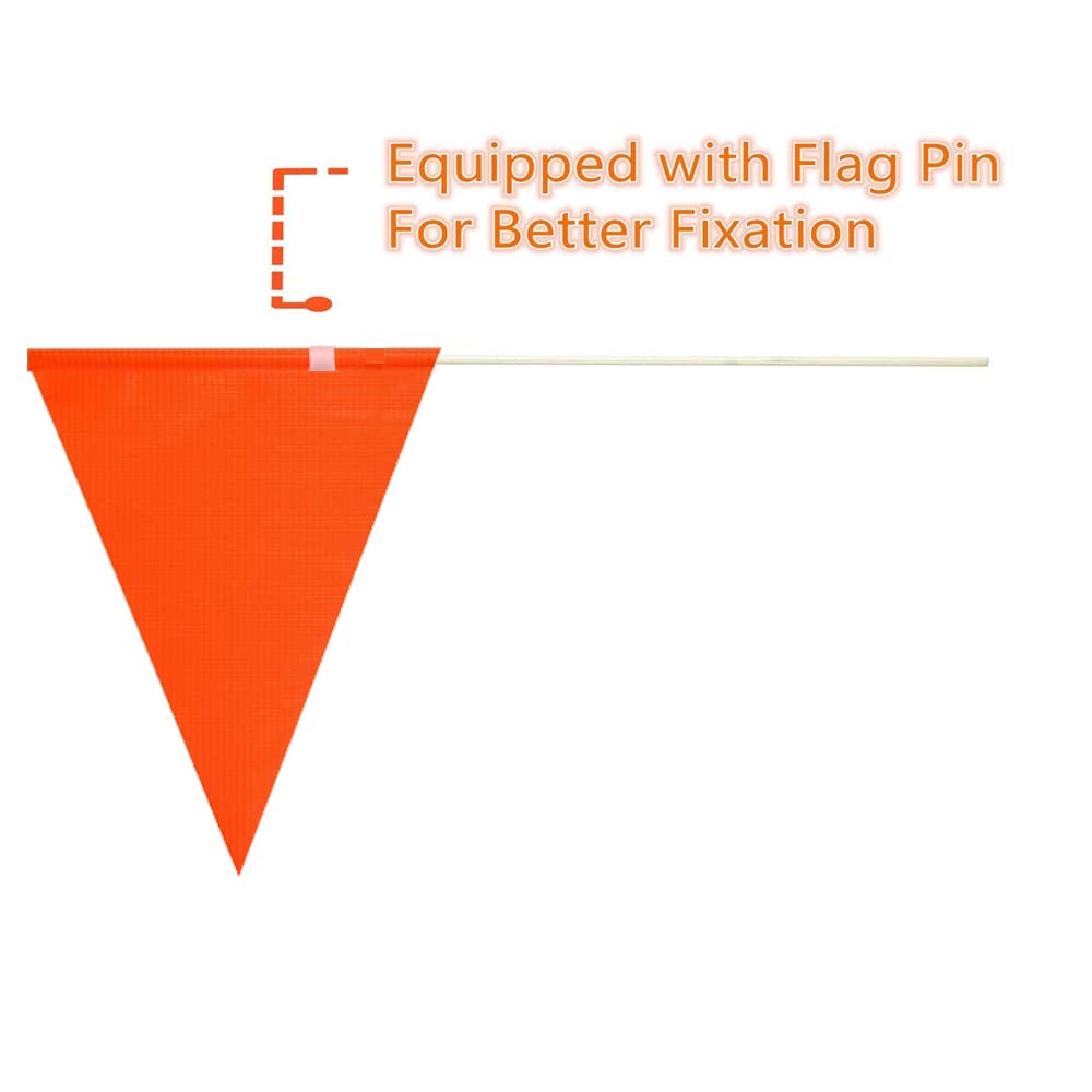 Uelfbaby orange safety flag is waterproof and tear resistant