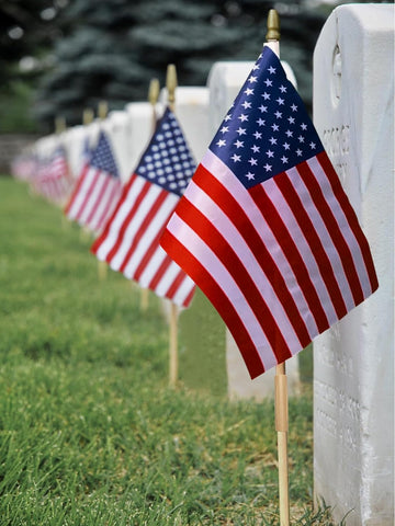Uelfbaby outdoor flags suitable for Memorial Day, 4th of July, and parades.