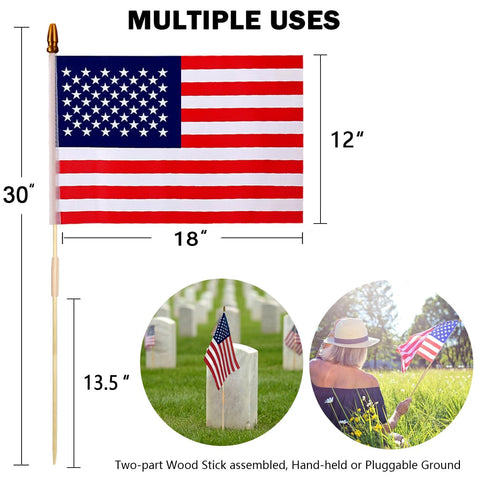 Uelfbaby outdoor flags ideal for yard or garden patriotic displays