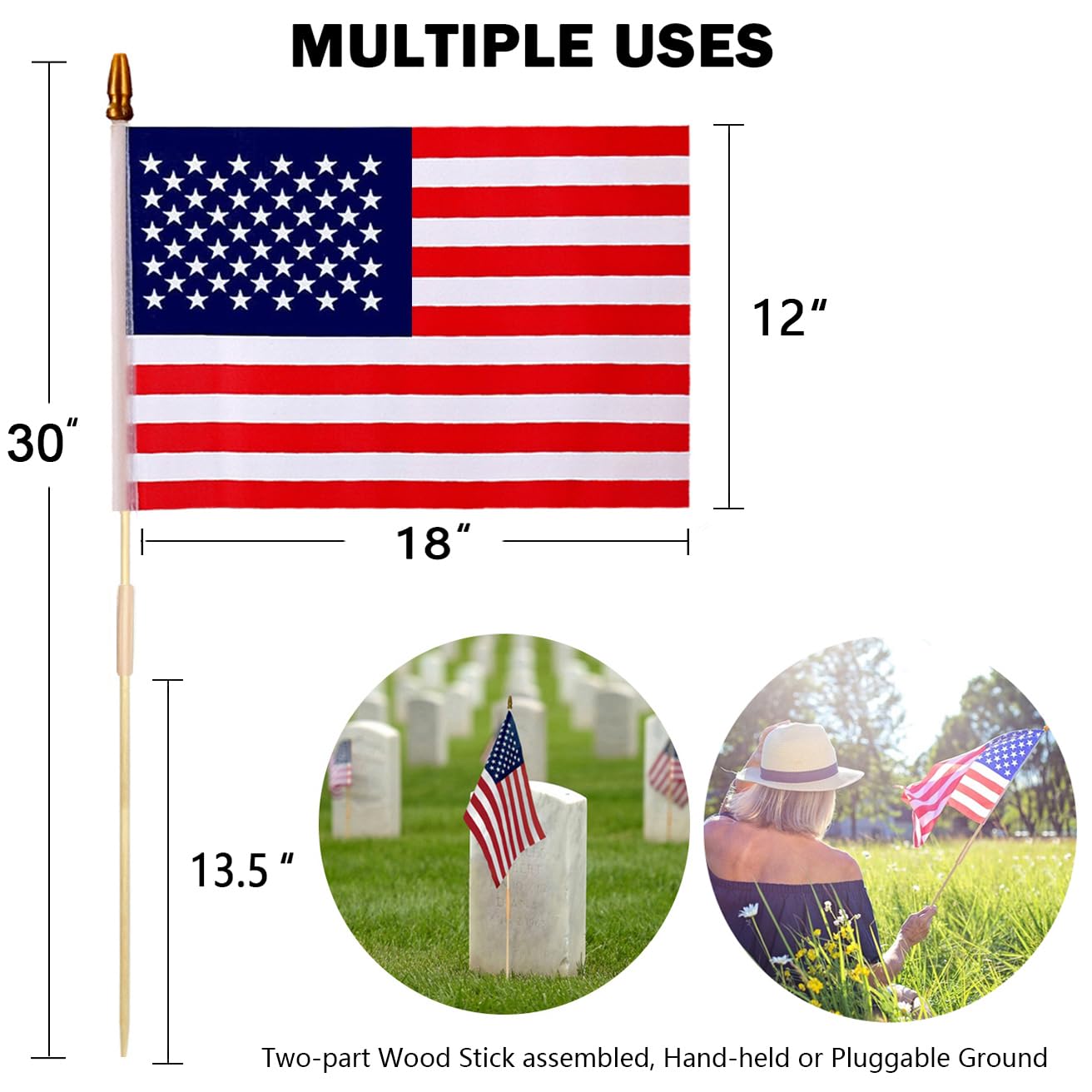 Uelfbaby full-color polyester flag close-up for durable outdoor use.