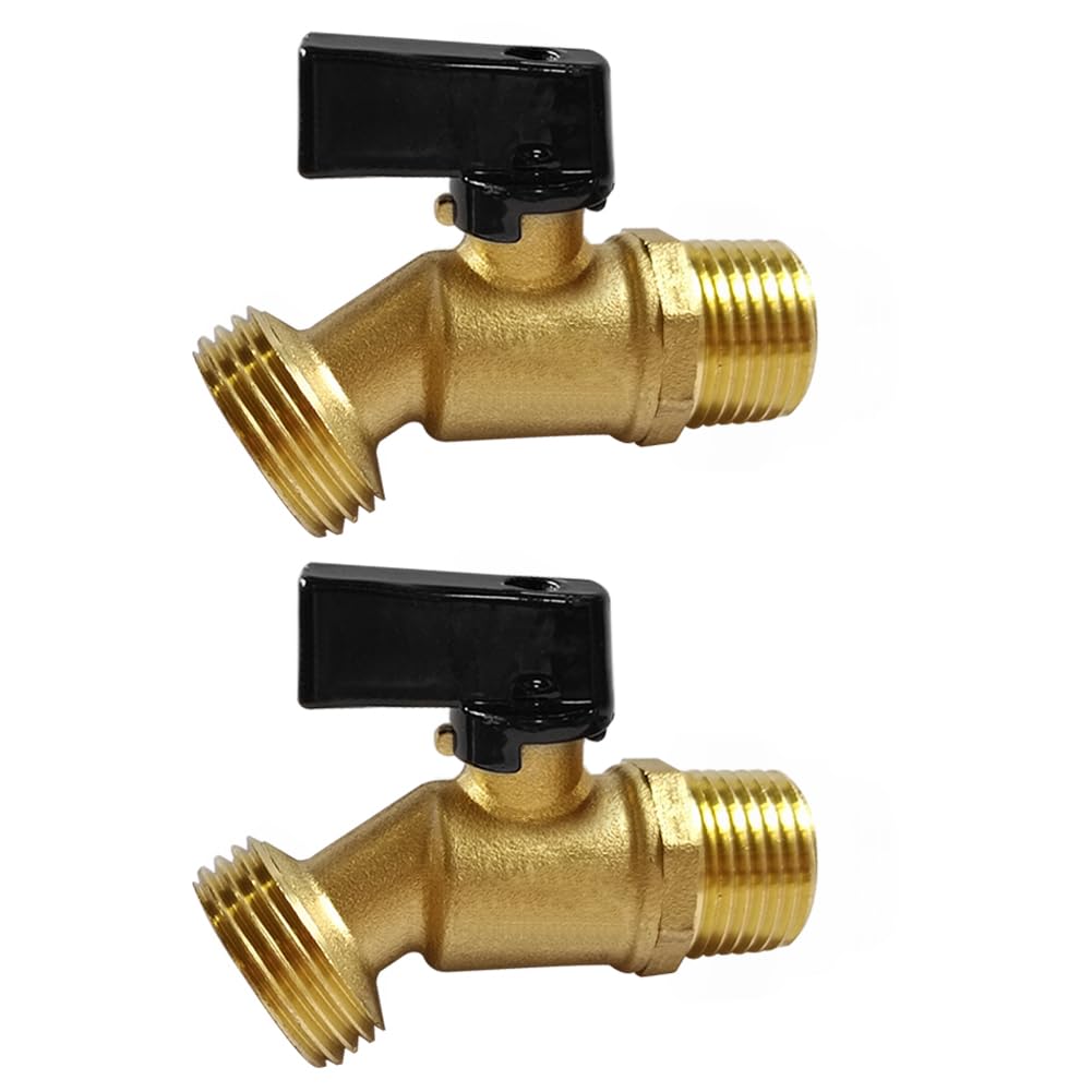 Uenede brass garden hose bibb valve with exposed components highlighting durable outdoor hardware.
