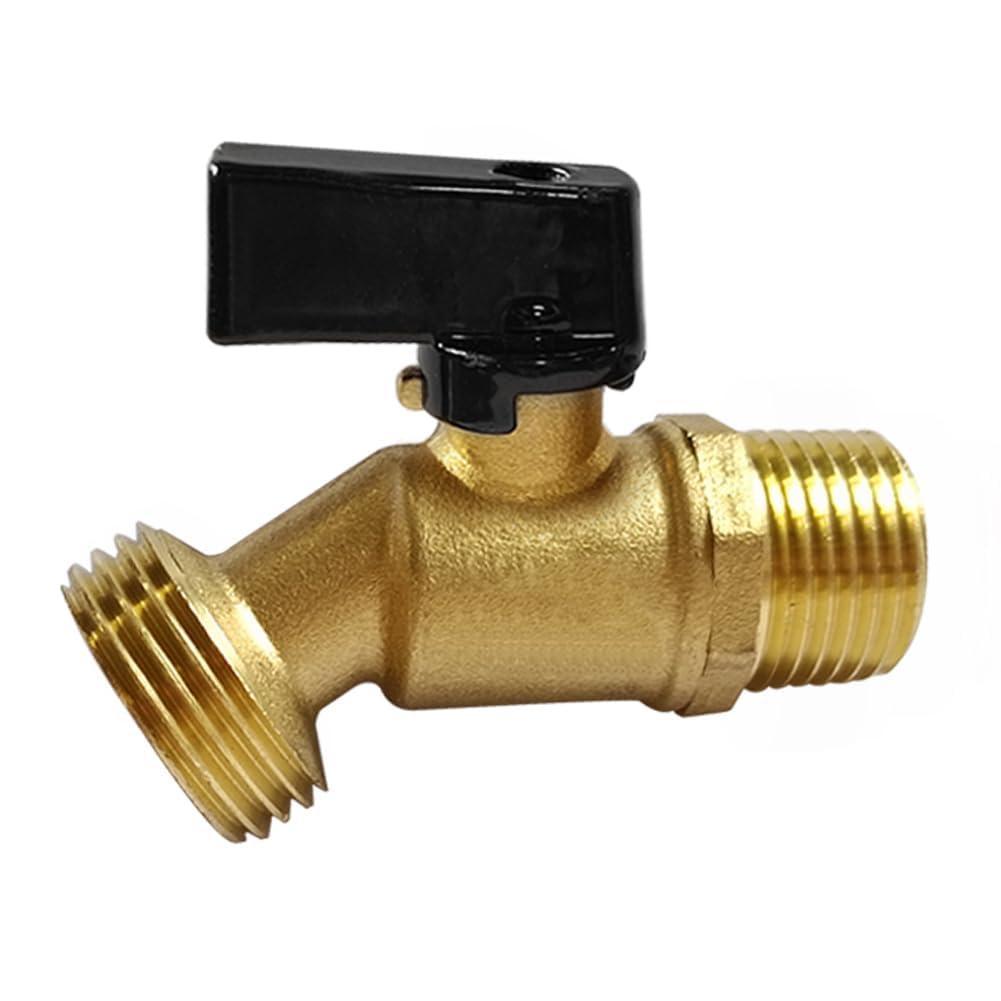 Uenede brass garden hose bibb valve front view shows durable quarter-turn operation for quick watering
