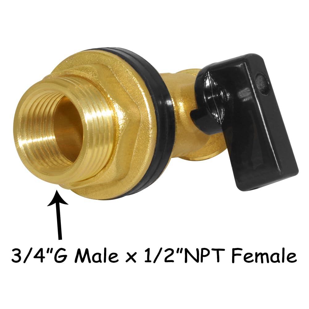 Solid brass construction highlights durability and corrosion resistance.