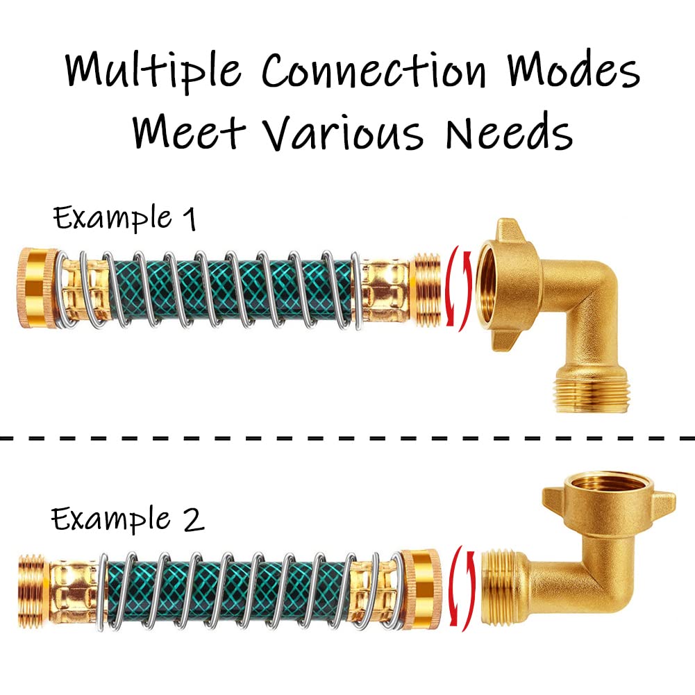Uenede brass hose connector offers durable, corrosion-resistant performance.