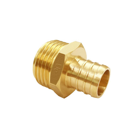 Uenede durable brass repair fitting ideal for garden hose splices.