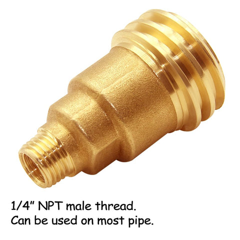 Solid brass propane adapter demonstrating durability for outdoor cooking setups
