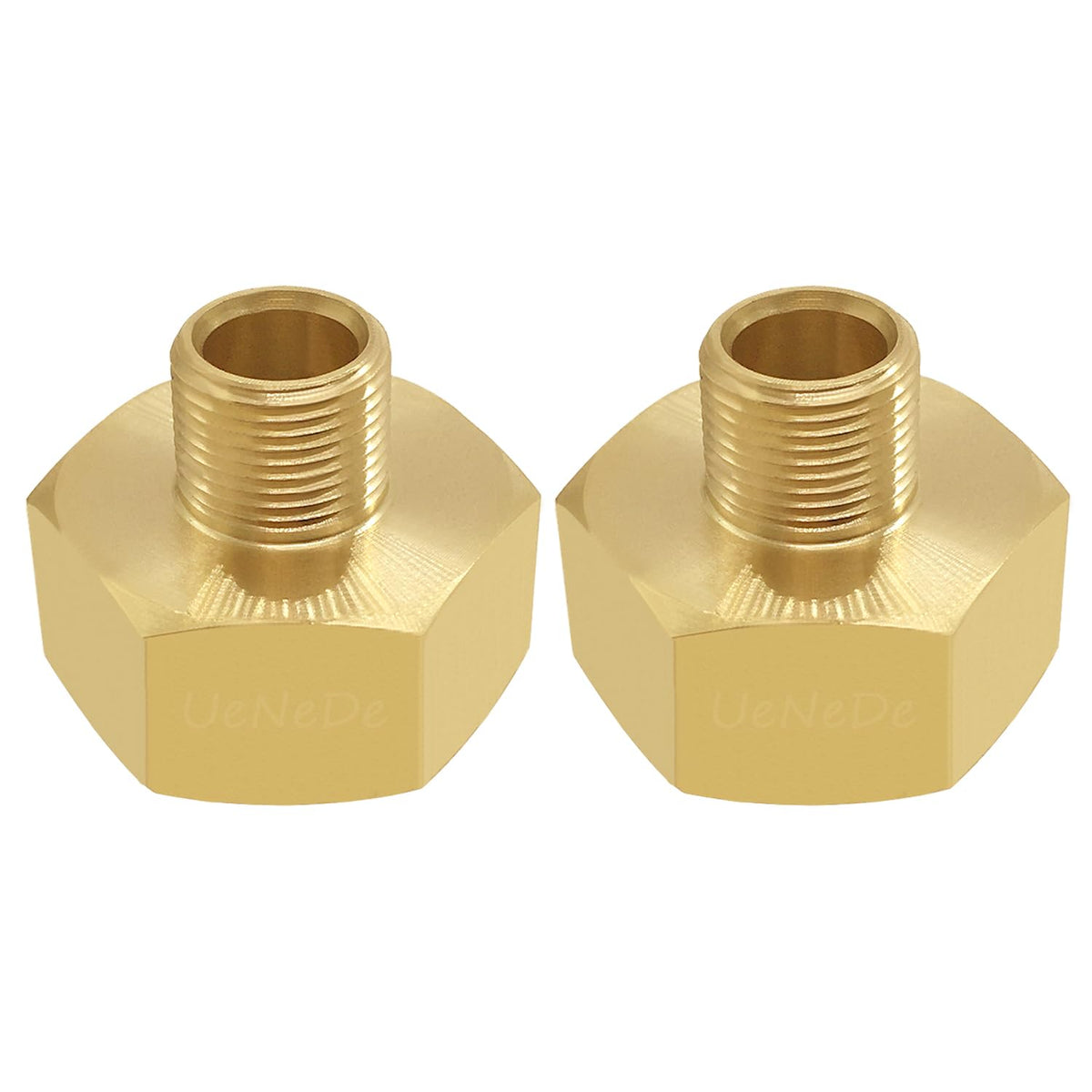 Uenede water line adapter with 3/4 GHT female to 3/8 compression male for versatile connections