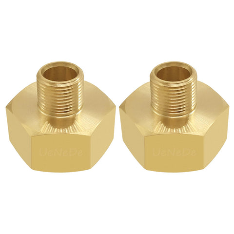 Uenede water line adapter with 3/4 GHT female to 3/8 compression male for versatile connections