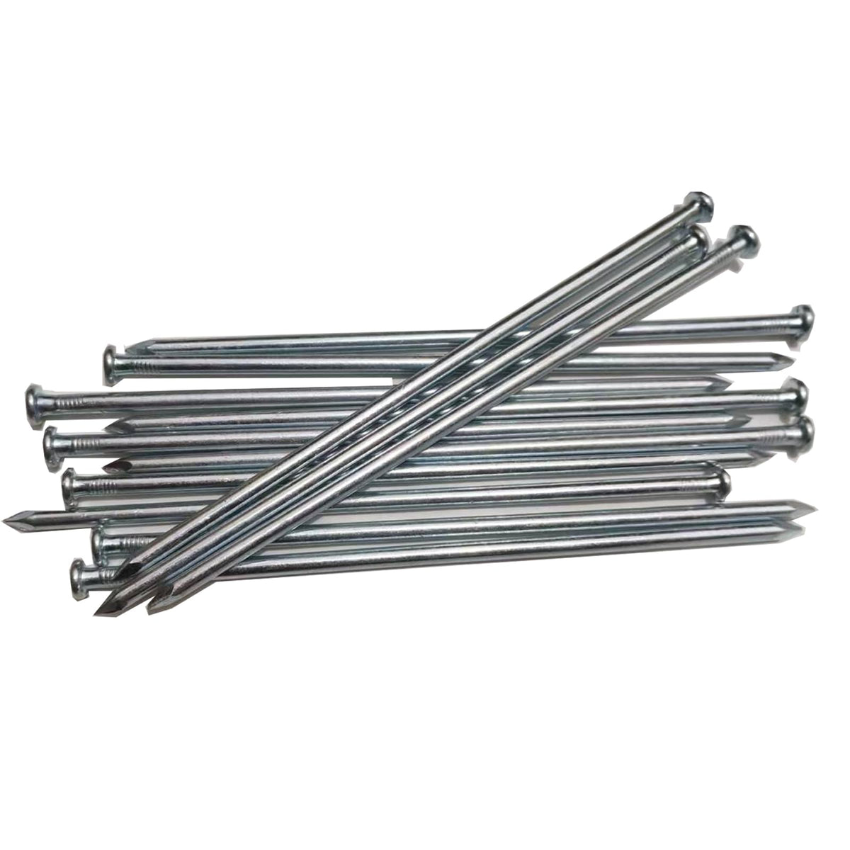 UEUORF 10-inch galvanized metal stakes close-up for durable outdoor use.