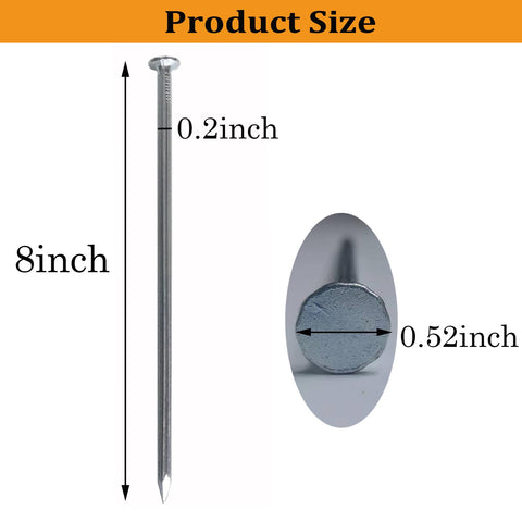 UEUORF galvanized landscape spike for turf protection and barrier anchoring