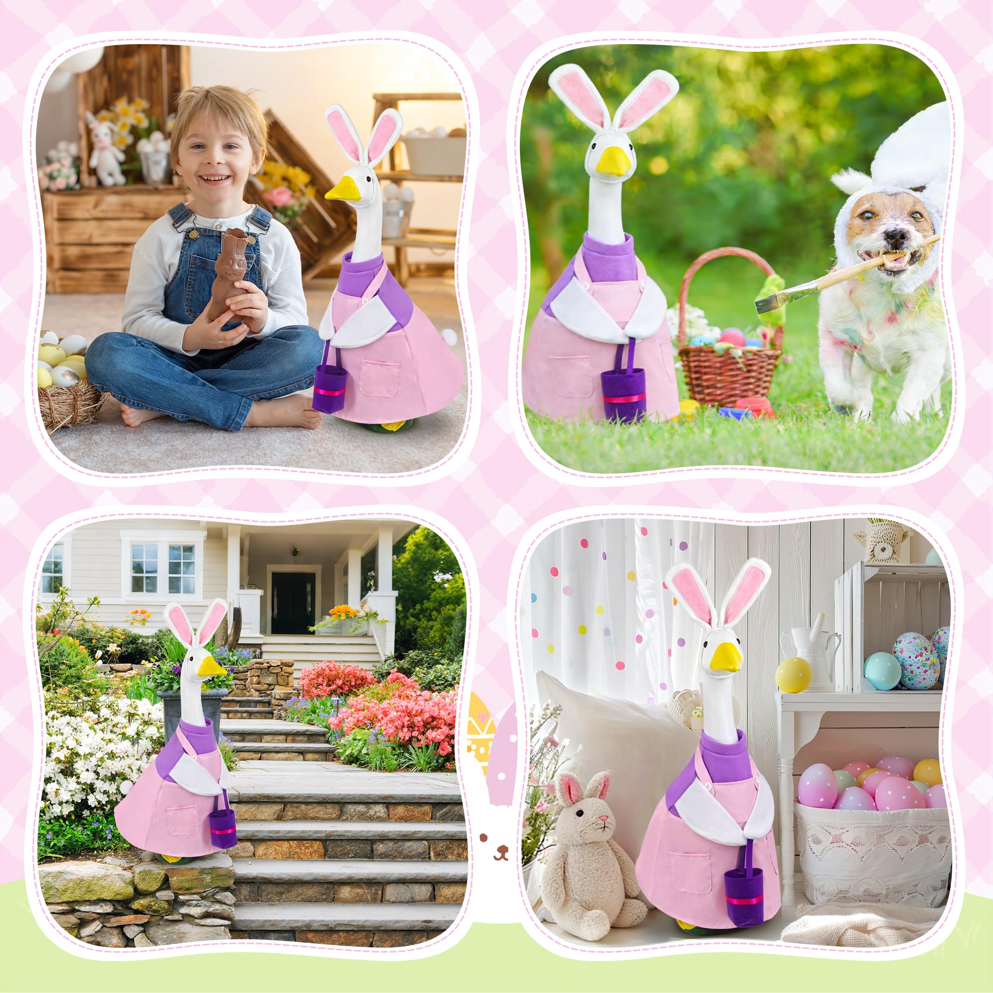 Ueyben Easter Bunny Goose Outfit spring decor enhances gift-worthy ambiance.