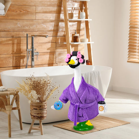 Ueyben Porch Goose Outfit brightens curb appeal with whimsical accessories.
