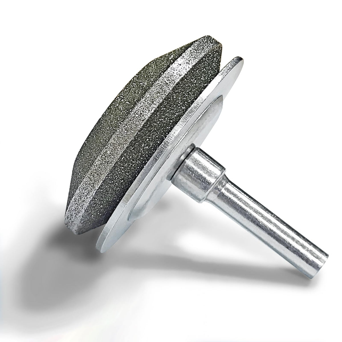 UF-SHARP Diamond lawn mower blade sharpener 120 grit sharpens edges for longer blade life.