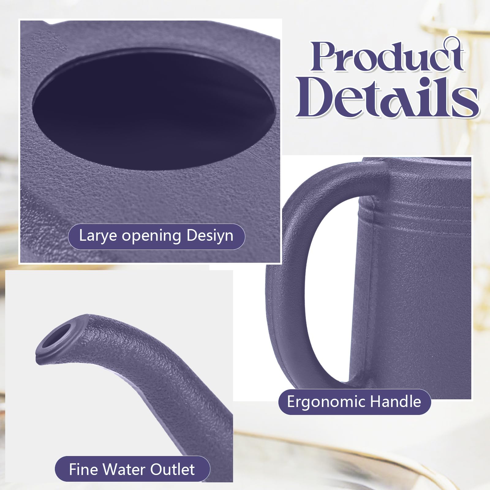 UFANME compact 32 oz watering can ideal for small indoor plants