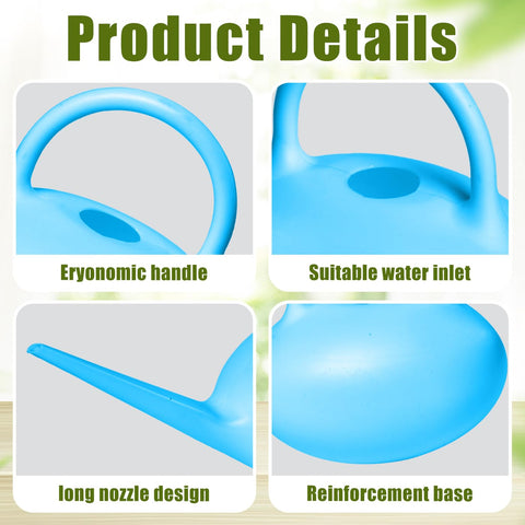 UFANME long stem spout enables controlled, gentle water flow for delicate plants.
