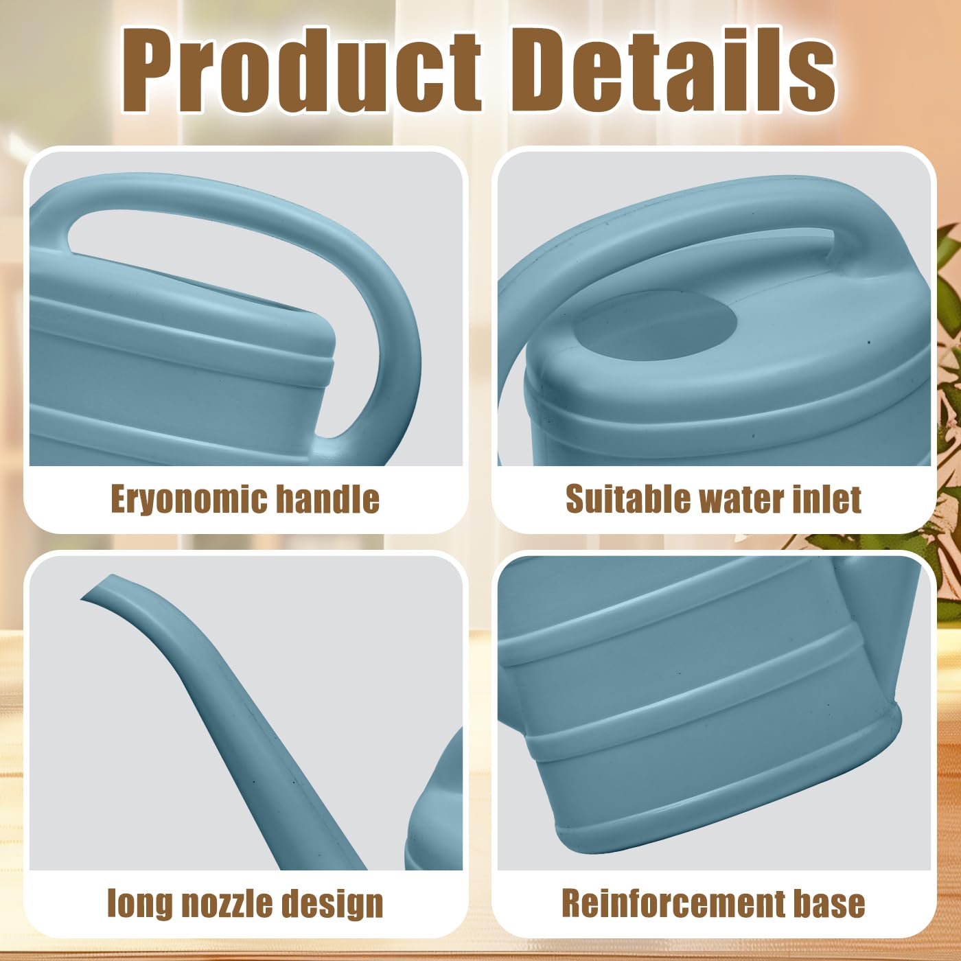 UFANME ergonomic handle provides comfortable, steady pours.