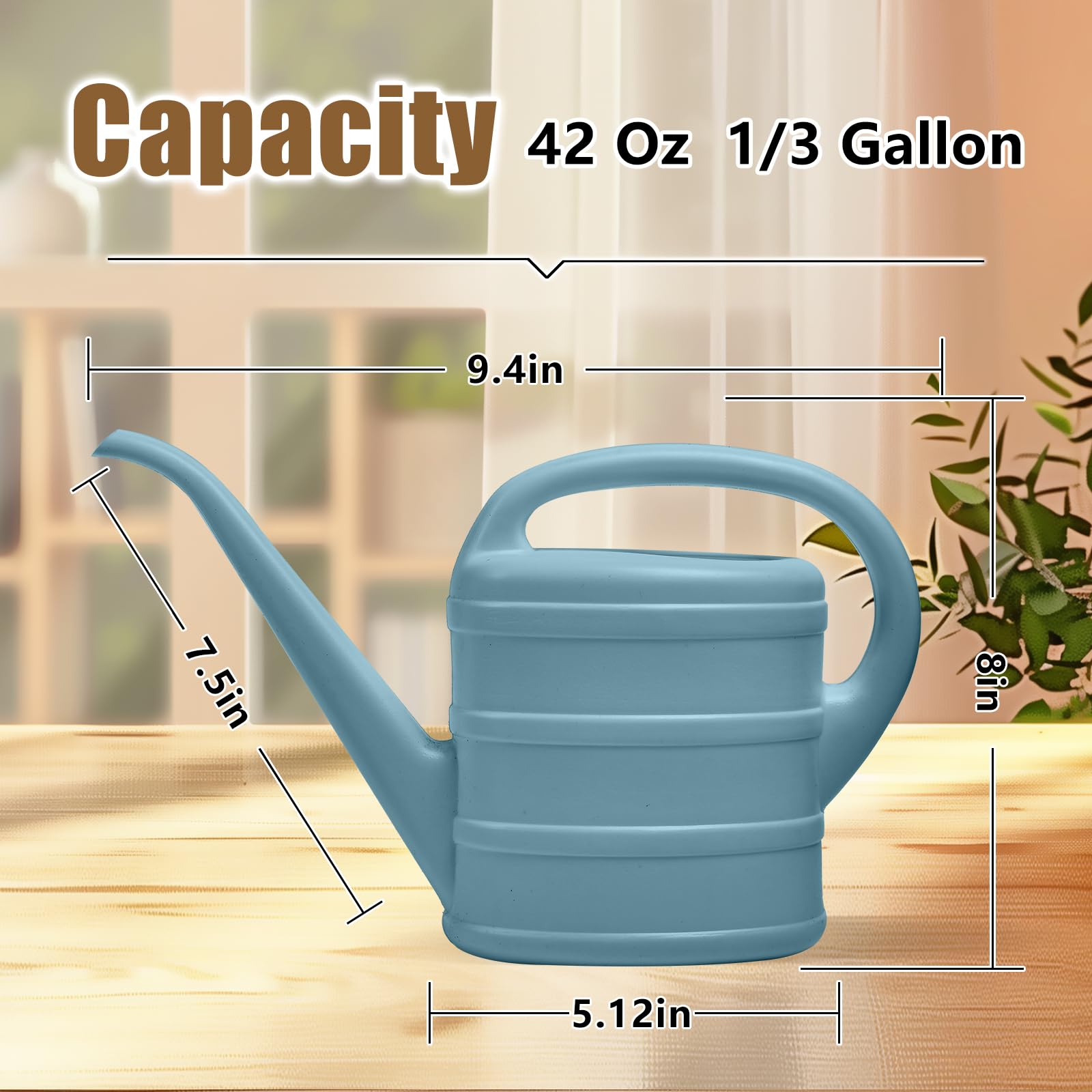 UFANME long-stem spout enables precise watering for indoor plants.
