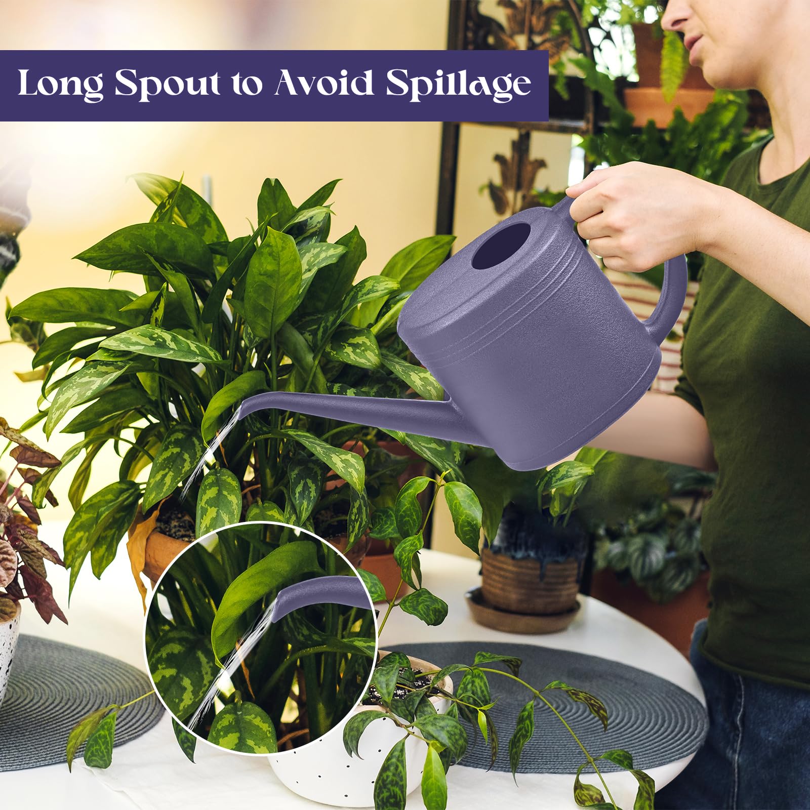UFANME long-stem spout enables precise watering of pots