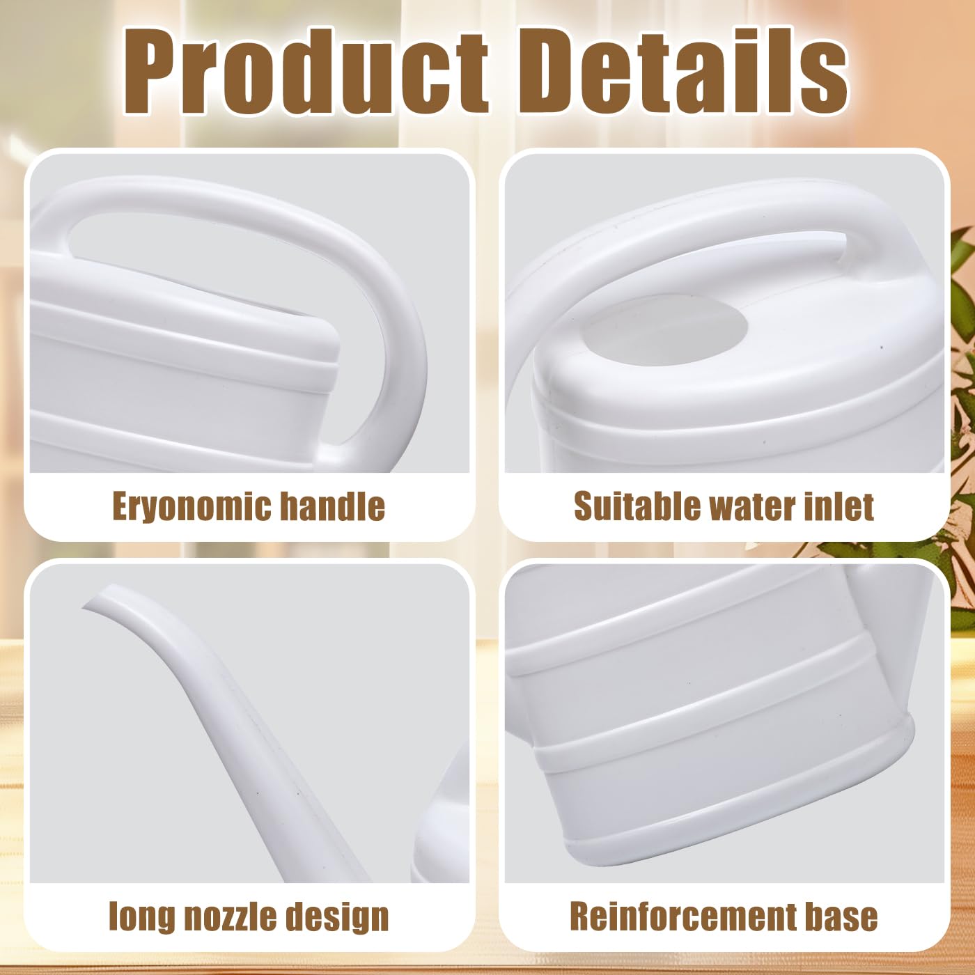 UFANME one-third gallon watering can ideal for small planters.