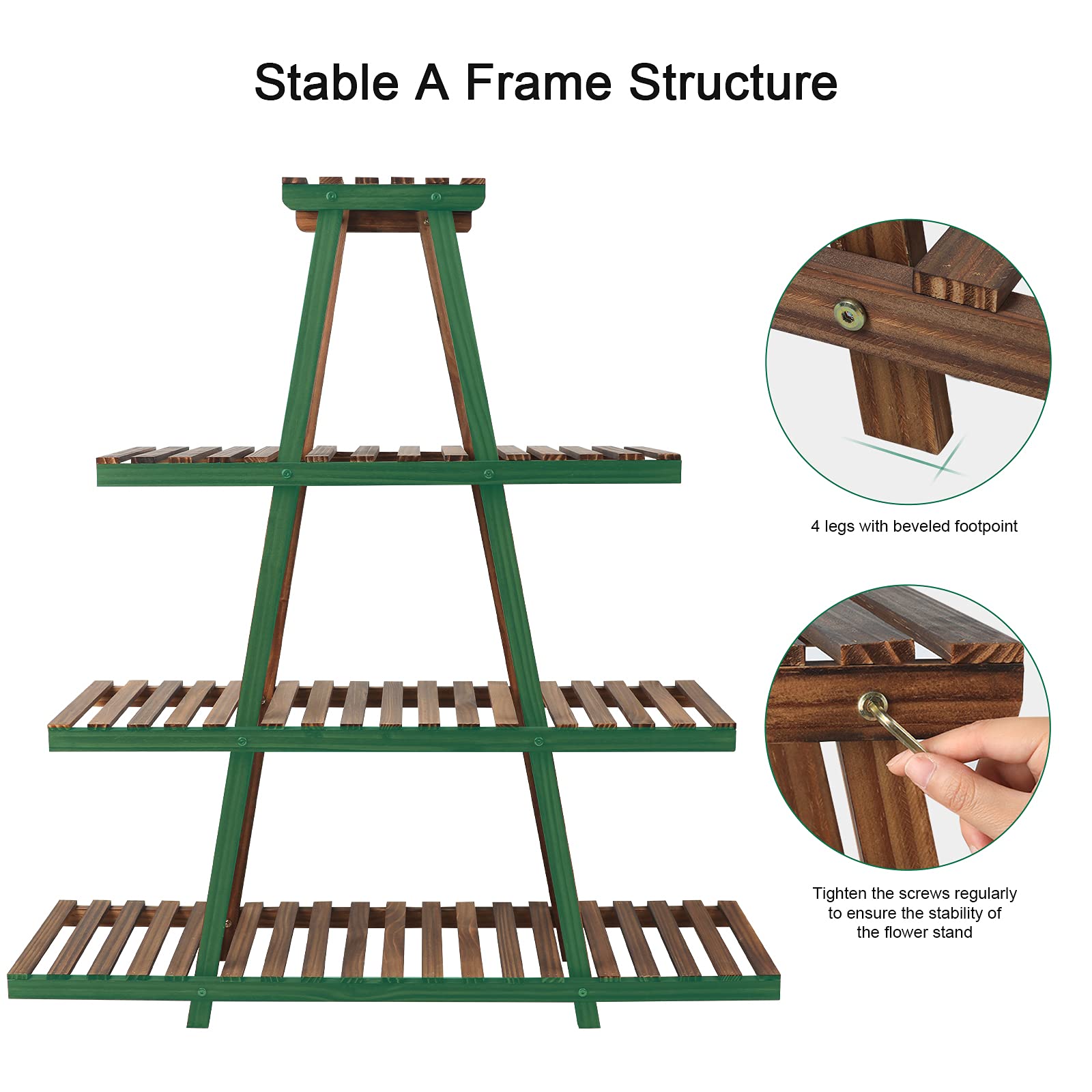 Layout demonstrates 12-pot capacity across four vertical levels