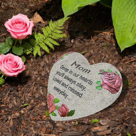 UGKIamous durable resin memorial stone withstands outdoor weather for year-round remembrance