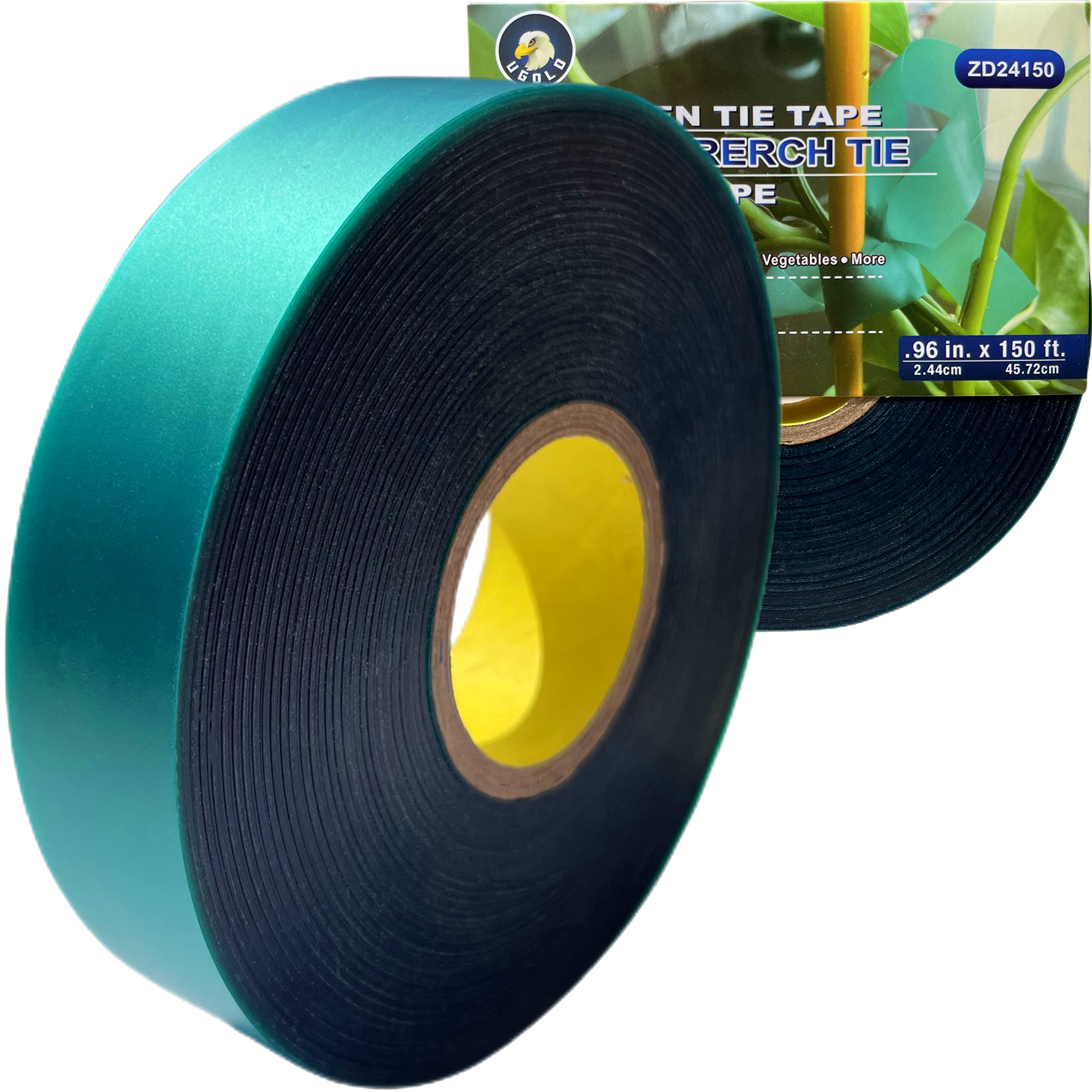 Ugold 8mil extra-thick tie tape provides strong plant support for staking.