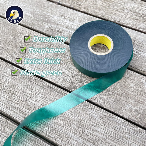 Ugold matte green garden tie blends with plants for discreet tying.