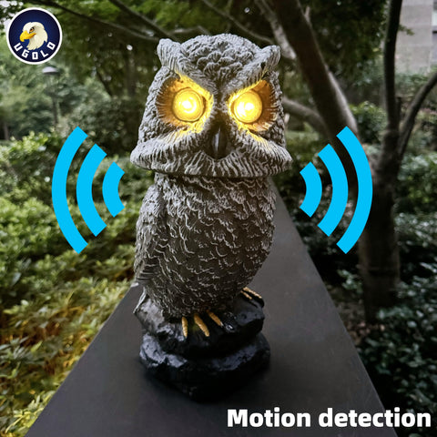 Ugold owl bright eyes rotating head add lifelike presence
