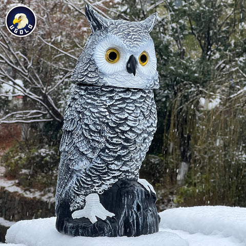 Ugold Snow Owl realistic hoots create atmospheric charm without loud noise.