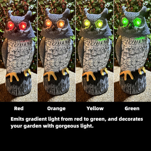 Ugold solar owl in silent mode for quiet evening decoration