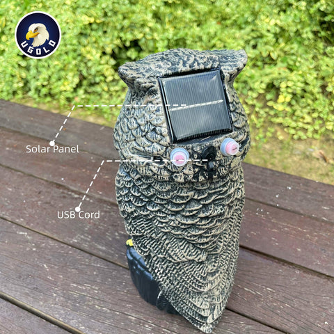 Ugold solar-owl silent-mode for quiet evenings outdoors
