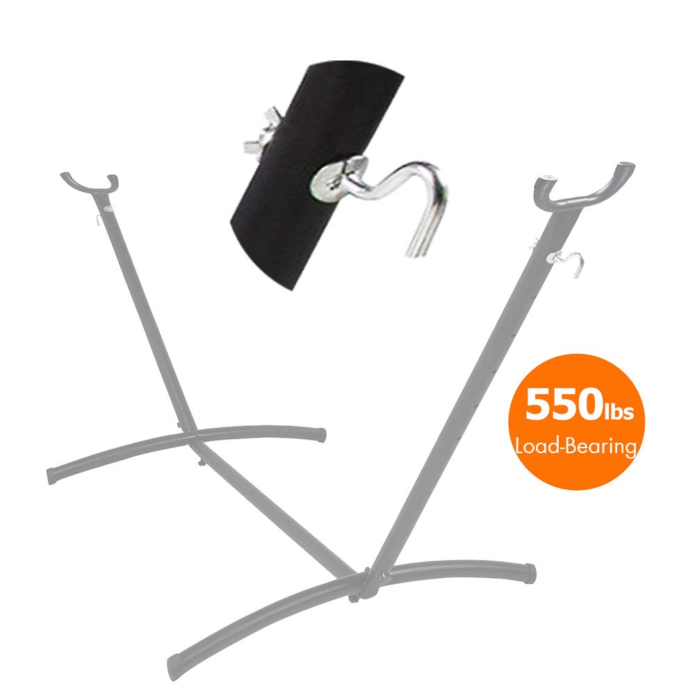 Ugotfeels zinc hook in hand demonstrates easy replacement on compatible hammock stands