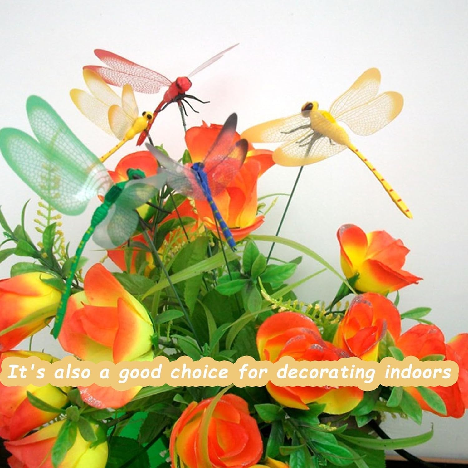UGpine dragonfly wings clip green 2.5in complements greenery
