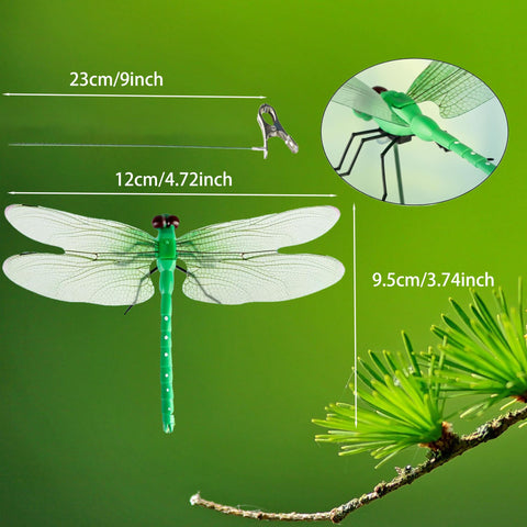 UGpine dragonfly wing clip in red adds balcony charm
