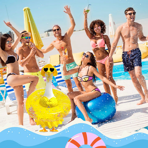 UGRASEA porch goose outfit swim neck-ring fits around the goose's neck for easy display.