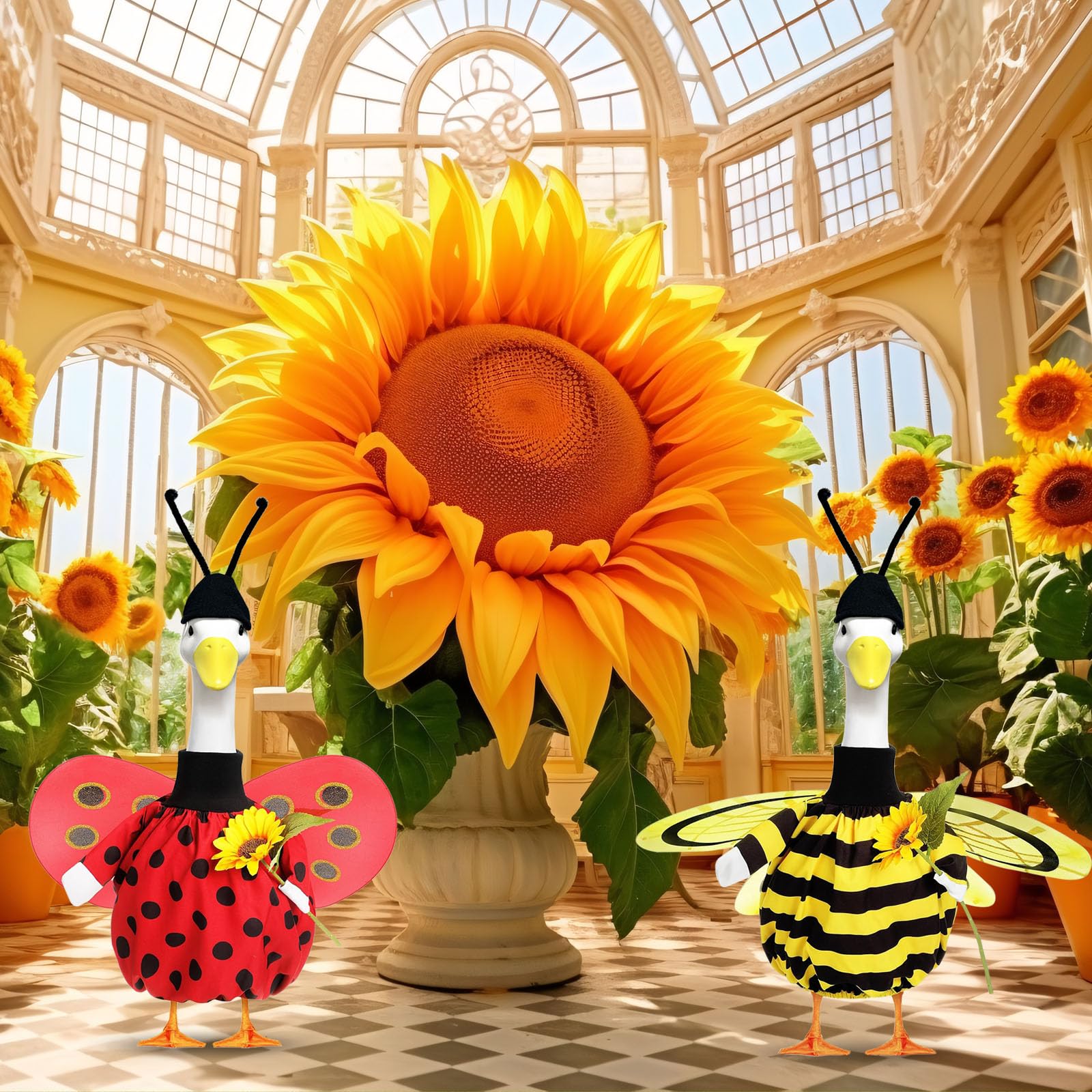 UGRASEA Sunflower accessory detail brings seasonal vibes to decor.