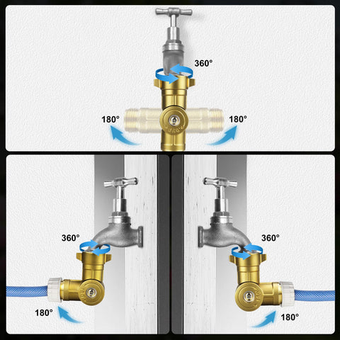 UHARBOUR anti-kink hose connector reduces kinks at the faucet for better flow.