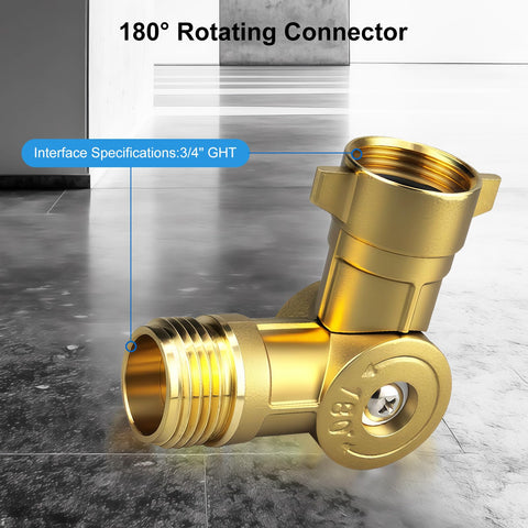 UHARBOUR durable brass hose connector designed for reliable all-weather performance.