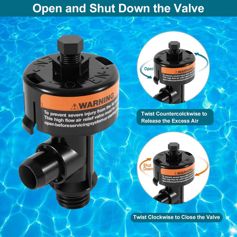 Uharbour compact valve enabling easy air release and maintenance.