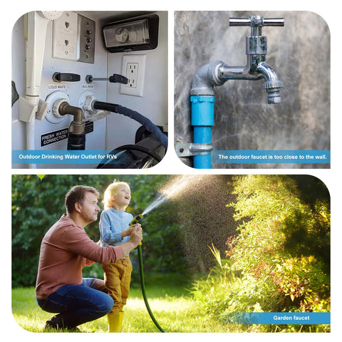 UHARBOUR universal compatibility allows easy connections to hoses and nozzles.