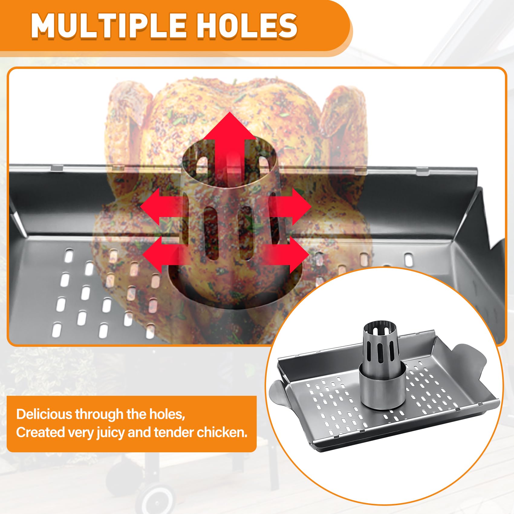UHEGDRR grill basket accommodates vegetables and meats for flexible grilling.