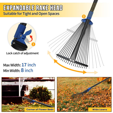 UIABOPZ expandable head (8-17 in) for tight gaps and wide spaces.